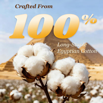 100% Egyptian Cotton Sheets 16" Deep Pocket 1000TC, 4Pcs Full