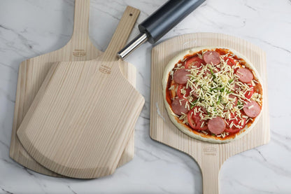 Wooden Pizza Peel, 16" X 14" Pizza Paddle with 8" Handle