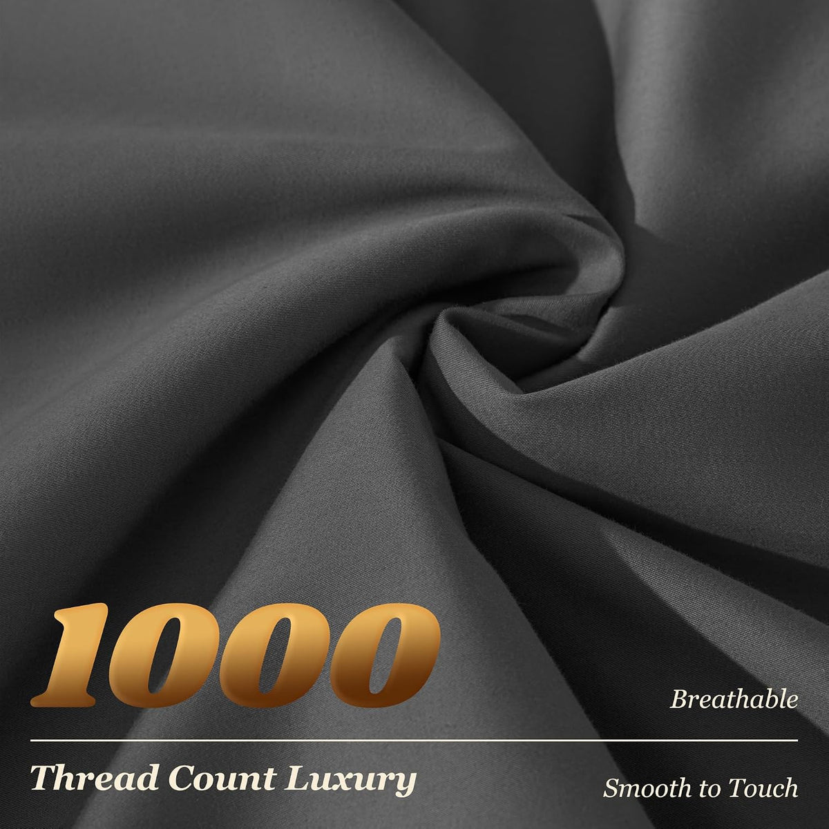 100% Egyptian Cotton Sheets 16" Deep Pocket 1000TC, 4Pcs Full
